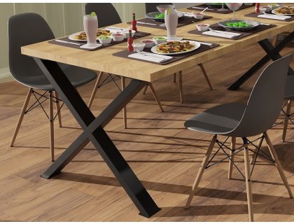 ARdesign stolová podnož X, 710 černá