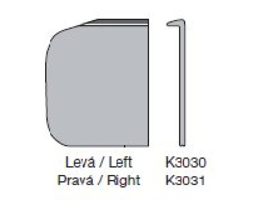 Lišty na pracovní desky Duropal 28 mm