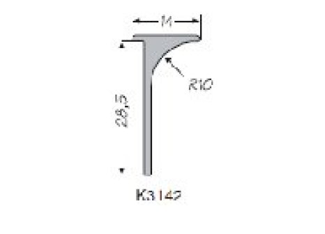 Lišty na pracovní desky Krono 28 mm