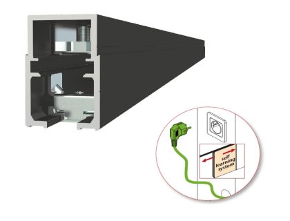 OPK EUROPE E-Space magnetický posuvný systém pro 1 křídlo délka 2,7 m