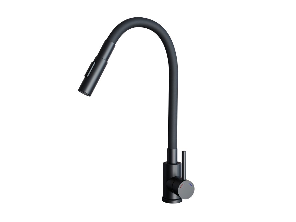 Sinks ELASTA S černá matná