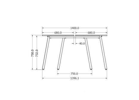 Stolová podnož KALLIA CONFERENCE