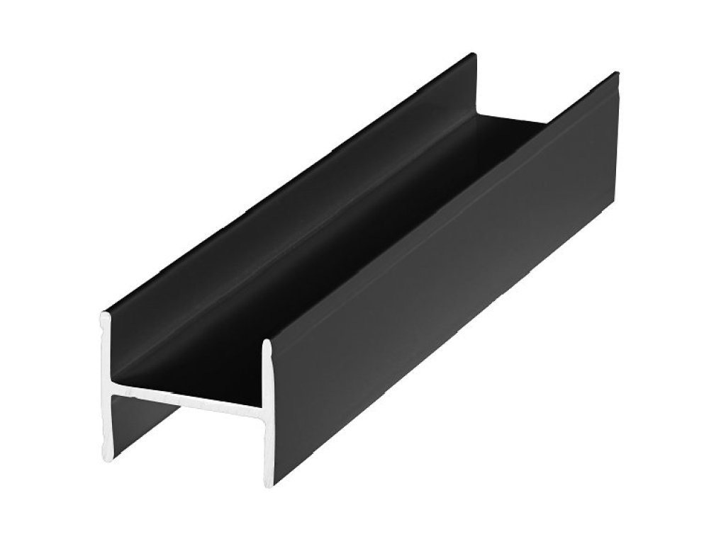 ALUPROFIL profil H18 mm 3 m černý mat