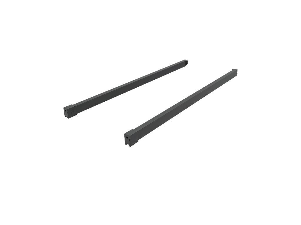 Cemux H Box SLIM zásuvka antracit podélný reling