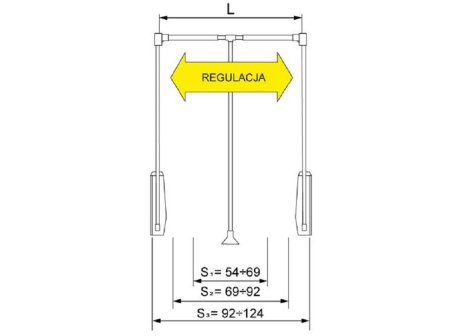 Věšák výklopný šatní