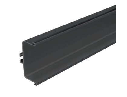 Profil pro bezúchytkové dveře C - délka 4100 mm antarcit