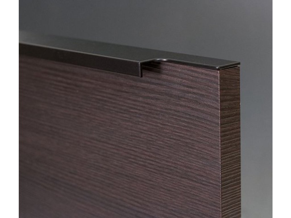 Narážecí úchytová lišta UKS-11F -RAL 9005 černá