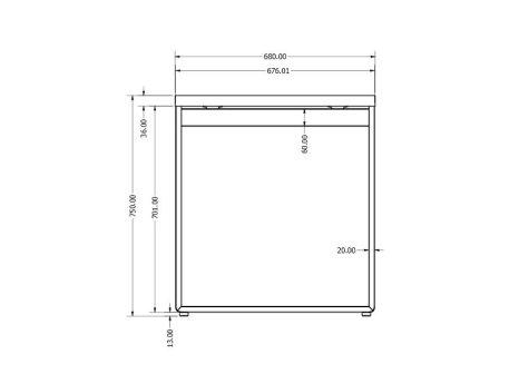 Stolová podnož DIABLO I