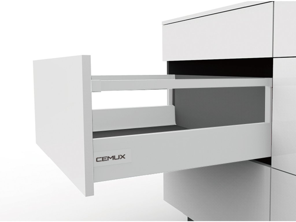 Cemux A Box zásuvka bílá H199 s relingem