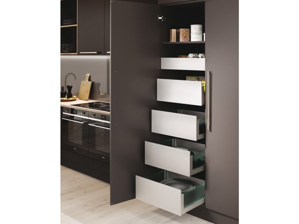 Cemux kování pro potravinovou skříň H Box SLIM sklo bílá 450mm