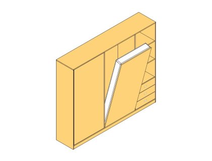 Postelový zvedák KP 09 dvoulůžko 200x160cm