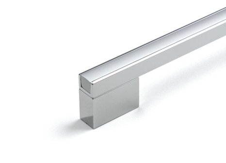 Úchytka Verona chrom/ eloxovaný hliník - 128 mm