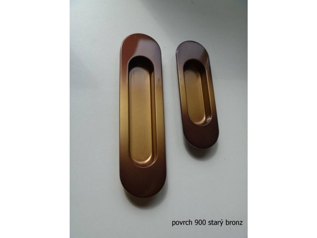 Úchytka Avoca 1 zápustná bronz