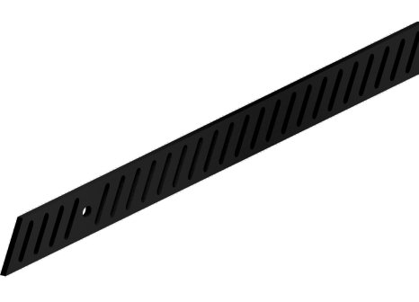 ROC DESIGN - horní kolejnice D05 ocel černá mat - 195 cm