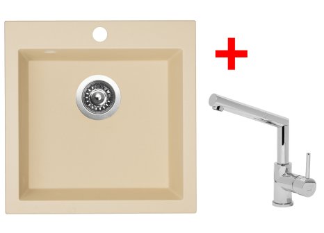 Sinks VIVA 455 set + baterie MIX 350 P chrom - komplet