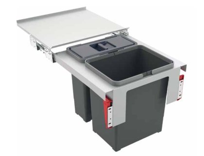 Odpadkový koš FRANKE Sorter Garbo 45-2, 18 l+12 l