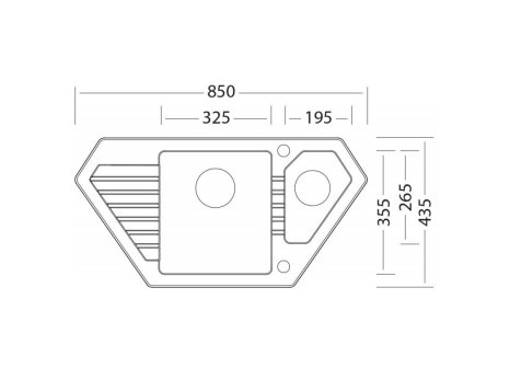 Sinks BRAVO 850.1 + VITALIA GR