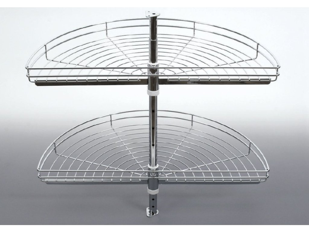 Koš otočný CARUSEL Classic 1/2 2-koš+tyč chrom