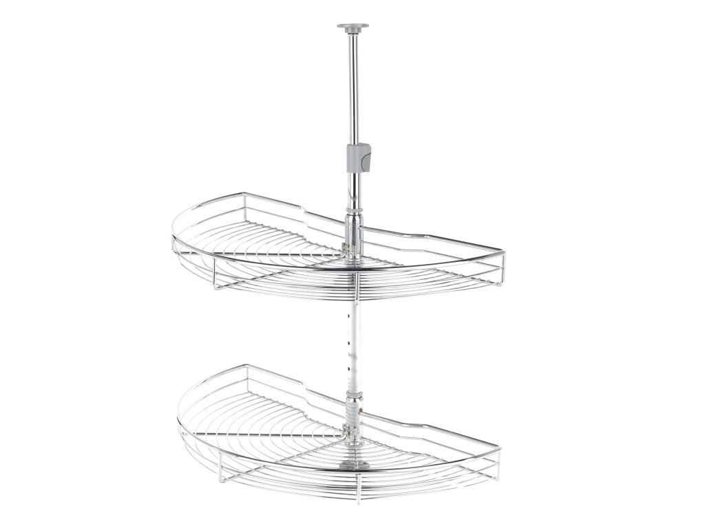 Koš otočný CARUSEL Classic 1/2 2-koš+tyč chrom