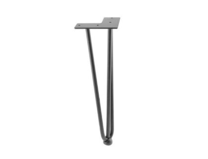 Stolová noha GS43 drátěná černá mat výška 400 mm