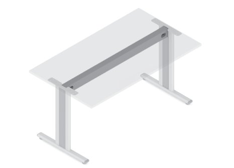 VOGA spojovací tunel DESK BAR - 703 mm