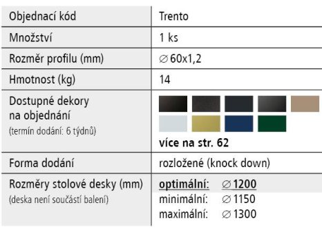 Stolová podnož THAIA