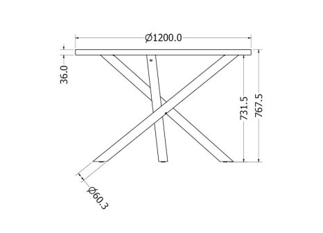 Stolová podnož THAIA