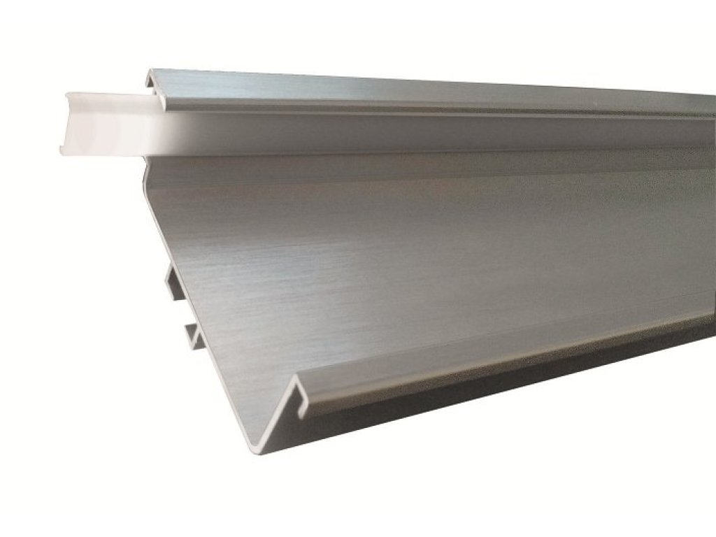 profil LED pro bezúchytkové dveře - C -2050 mm bílá lesk