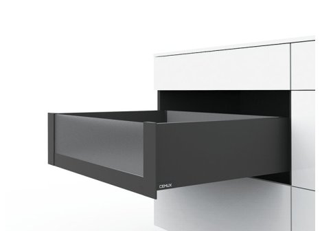 Cemux H Box SLIM vnitřní zásuvka antracit H167 čelní sklo H138 - 400 mm