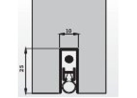 Těsnící prahy na dveře automatické ELLEN MATIC EXTRA - 630 mm