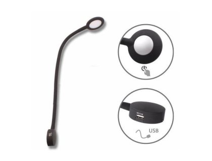 LED světlo MODUS TOUCH 2x2xUSB A/C černá