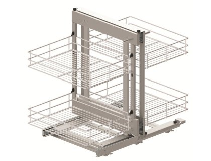 Box rohový CORNER COMFORT Classic drát dno chrom