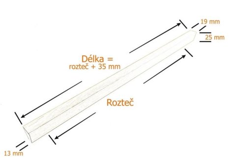 Úchytka Hubert dřevěná ořech lakovaný