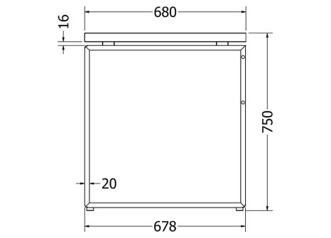 Stolová podnož DARIA 140
