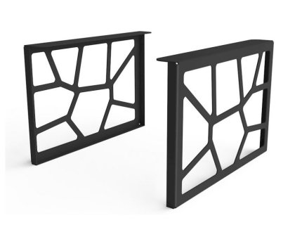 Stolová podnož ROCK černá 600 x 400 mm