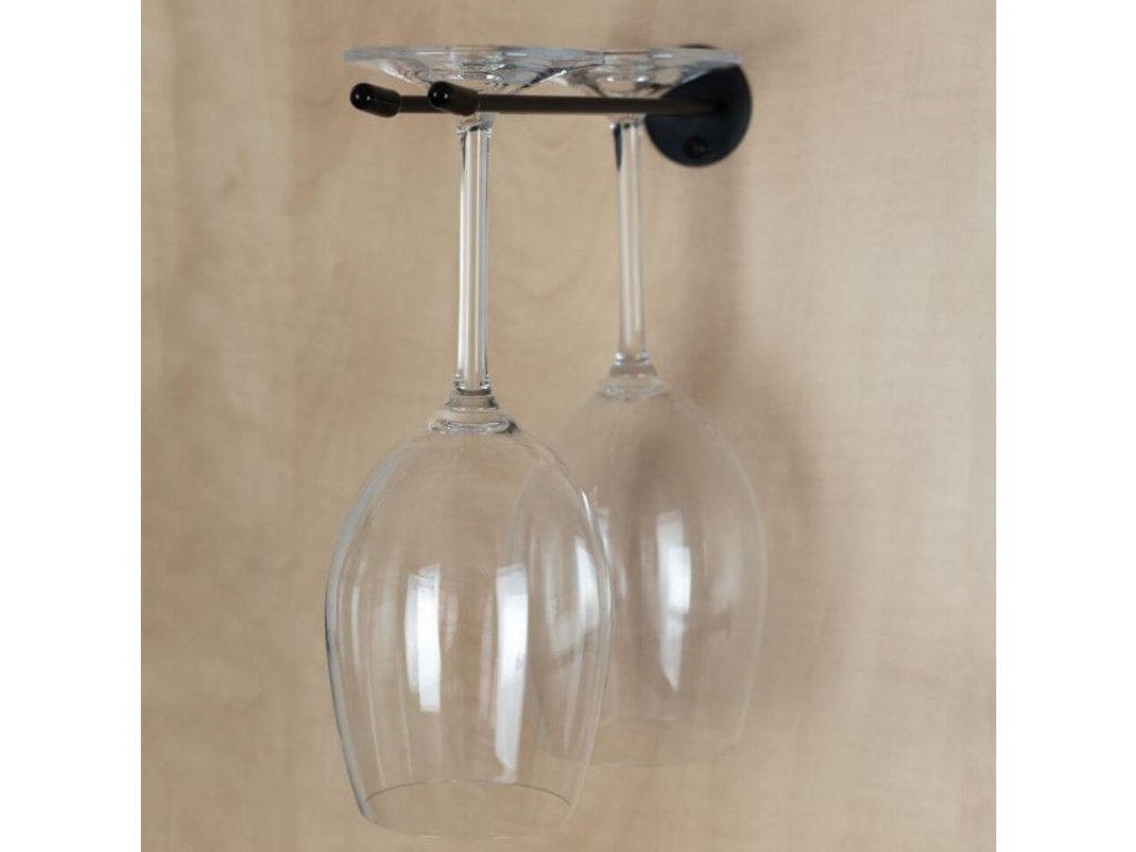 Držák sklenic na stěnu pro 2ks