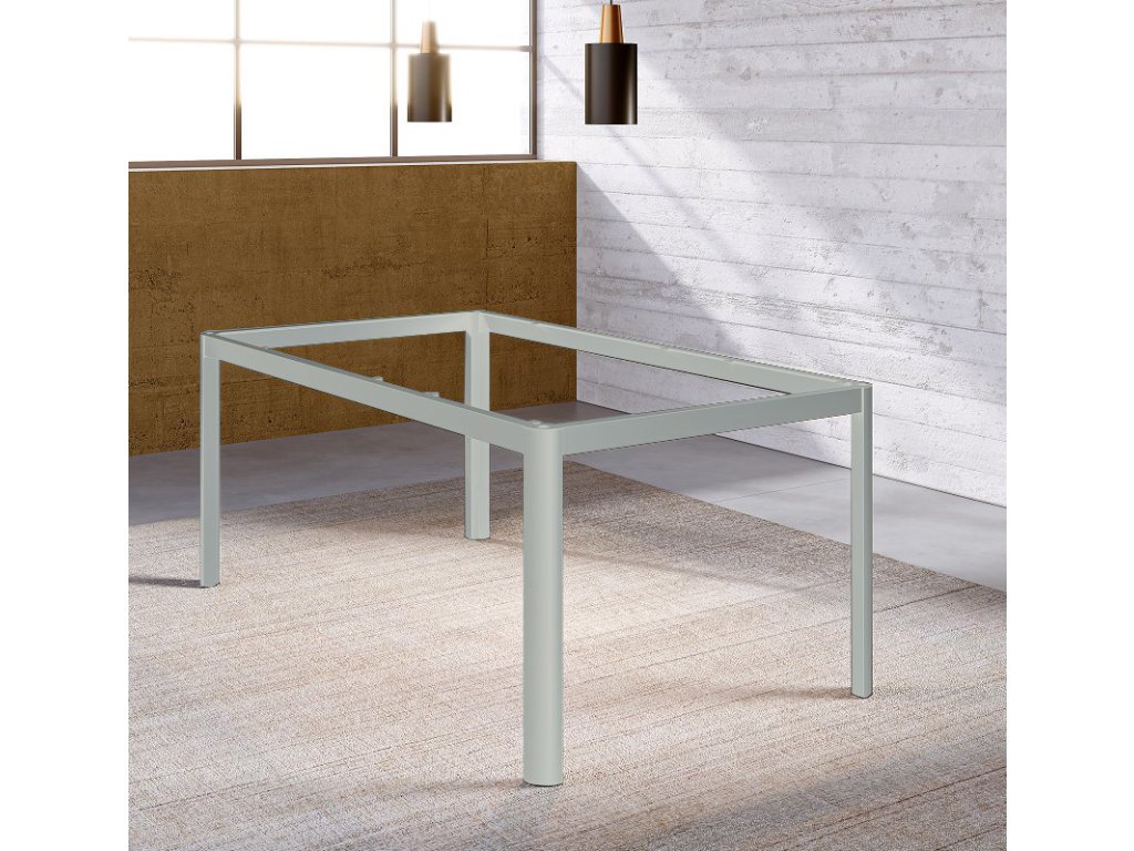 Stolová konstrukce Alu Star pro skleněnou desku B6 nerez