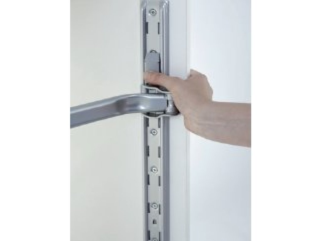 KESSEBÖHMER- LEMANS II boční uchycení + tyč bílá H600-750mm