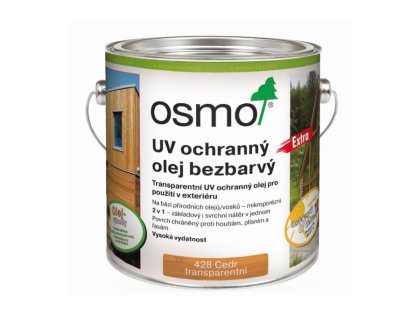 OSMO UV Ochranný olej Barevný Extra 428 Cedr
