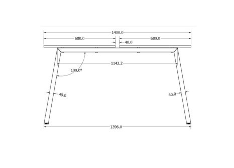Stolová podnož MELIA TWIN