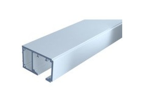 OPK SPACESHIP 80 - kolejnice horní Typ D pro montáž na zeď 47x33 mm  Al - 205 cm