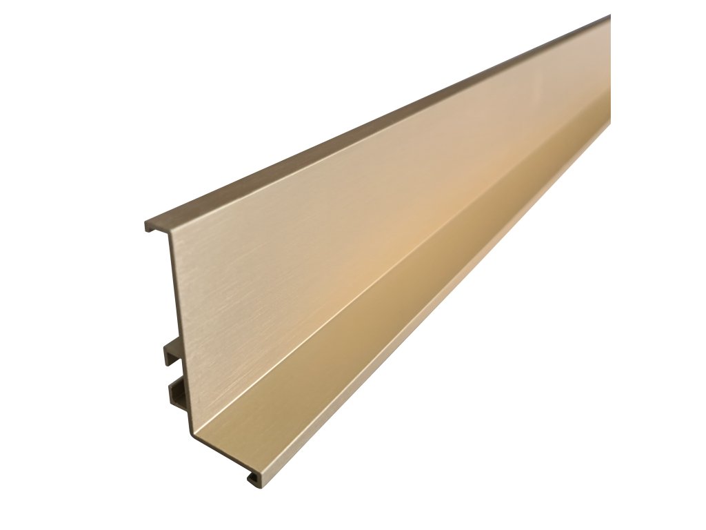 Profil pro bezúchytkové dveře J- délka 4100 mm zlatá broušená