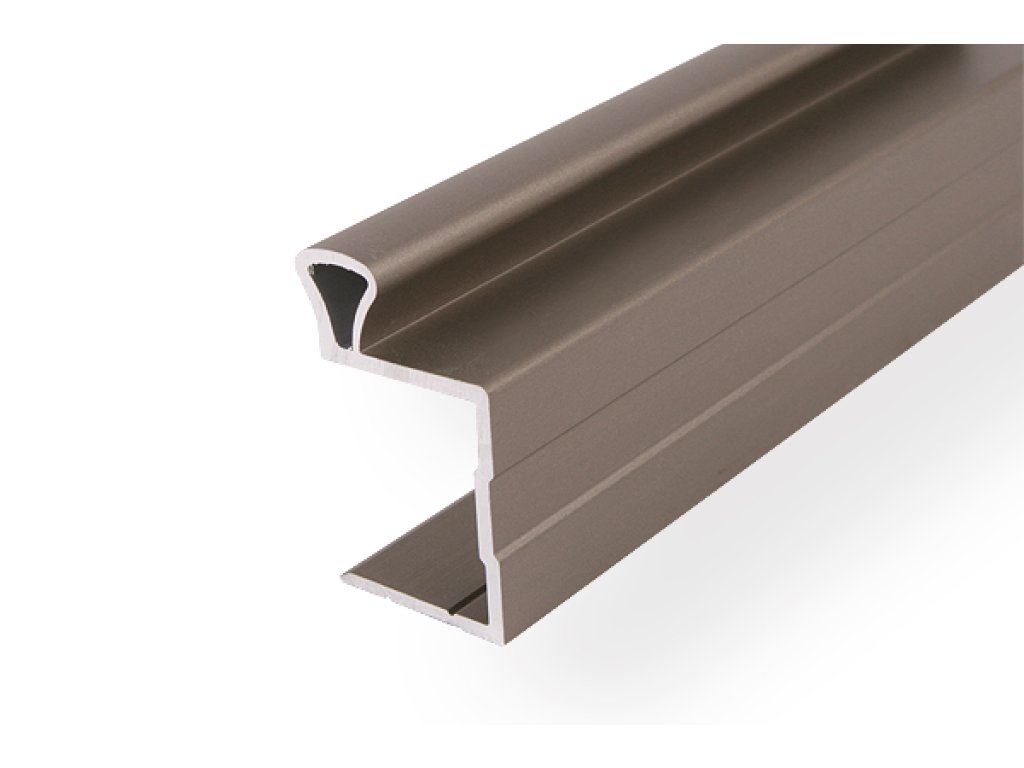 ALUPROFIL- lišta úchytková Pluton 18 mm 2,70 m