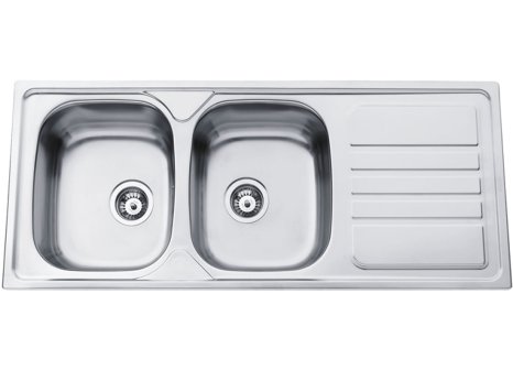 Sinks OKIO 1200 DUO V matný 0,7 mm - Matný