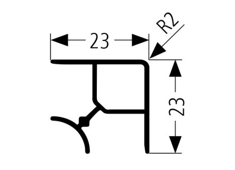 Roh 90° vnitřní a vnější antracit