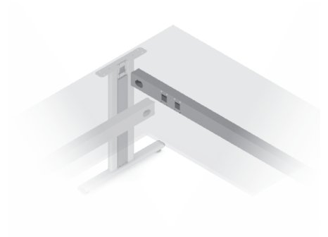 VOGA spojovací tunel / rohové řešení DESK BAR - 1303 mm