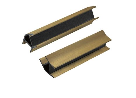 Roh 135° vnitřní a vnější zlatá - 100 mm