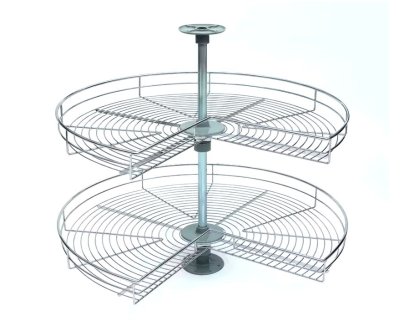 Koš otočný CARUSEL Classic 3/4 2-koš+tyč chrom