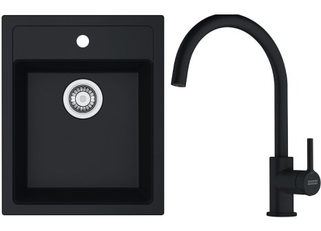 Franke set SID 610-40 + FC 6018 - Černá, Černá matná