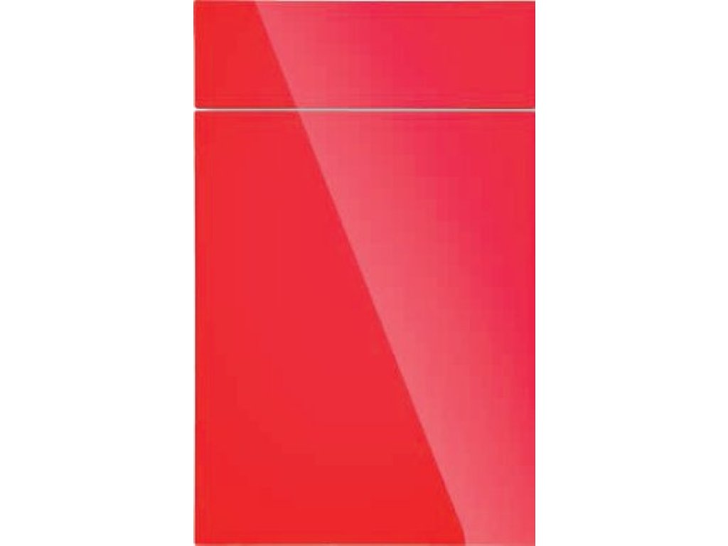 Dvířka jednostranný vysoký LESK - tvar D07 barva RAL rádius R2